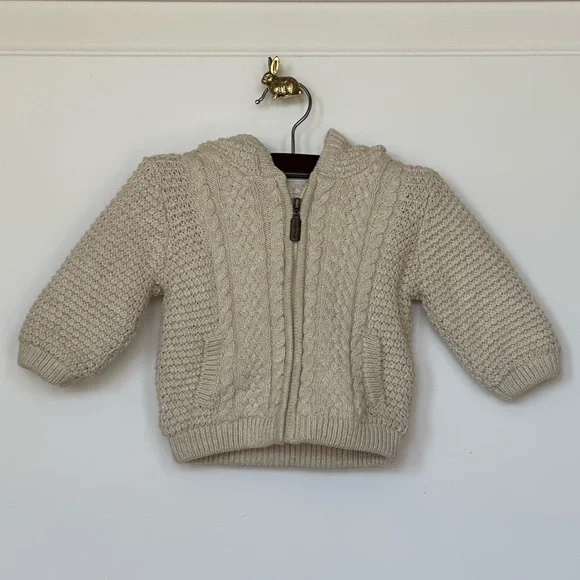 Mayoral | Newborn Cozy Knit Sweater with Sherpa lining - Picture 3 of 11